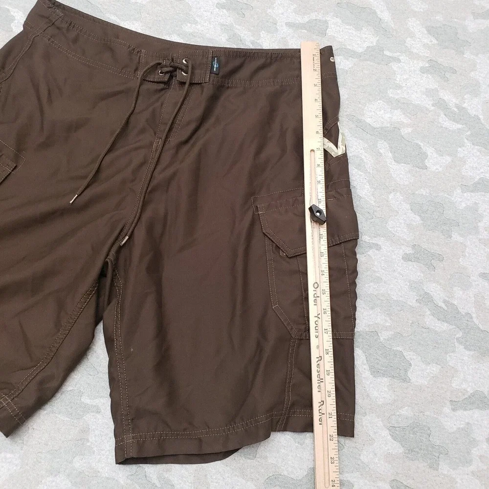 Rossignol‎ Cargo Board Shorts Men's 2XL Brown Lightweight Drawstring Pockets